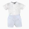 Picture of Miranda Baby Boys Stripe Shorts Set X 2 - White Blue