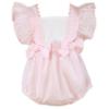 Picture of PRE ORDER Miranda Baby Girls Stripe Ruffle Romper - Pink