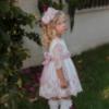 Picture of Miranda  Girls Tulle & Lace Occasion Dress - Ivory Pink