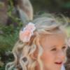 Picture of PRE ORDER Miranda Girls Tulle & Floral Hair Accessory - White Orange