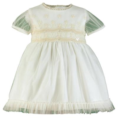 Picture of PRE ORDER Miranda  Girls Tulle & Lace Occasion Dress - Ivory 