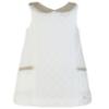 Picture of Miranda Girls Textured A Line Dress - Ivory Beige 