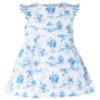 Picture of Miranda Baby Girls Floral Ruffle Dress - White Blue