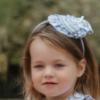 Picture of Miranda Girls Floral & Stripe Hair Accessory - White Blue