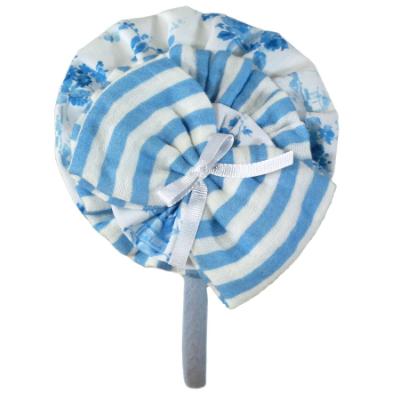 Picture of Miranda Girls Floral & Stripe Hair Accessory - White Blue