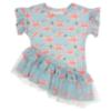 Picture of Daga Girls Magic Bow Tunic & Leggings Set X 2 - Aqua Blue Pink