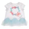 Picture of Daga Girls Magic Bow Applique Tunic & Legging Set X 2 - White Aqua Blue 