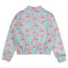 Picture of Daga Girls Magic Bow AOP Print Bomber Jacket - Aqua Blue Coral Pink