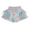 Picture of PRE ORDER Daga Girls Magic Bow Applique Top & Ruffle Skorts Set X 2 - White Aqua Blue