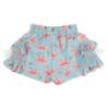 Picture of PRE ORDER Daga Girls Magic Bow Applique Top & Ruffle Skorts Set X 2 - White Aqua Blue