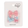 Picture of Daga Girls Magic Bow Hair Clips X 2  - Aqua Blue Coral Pink 