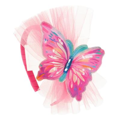 Picture of Daga Girls Pink Paradise Applique Headband - Fucsia Pink