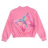 Picture of PRE ORDER Daga Girls Pink Paradise Butterfly Applique Bomber Jacket - Fucsia Pink