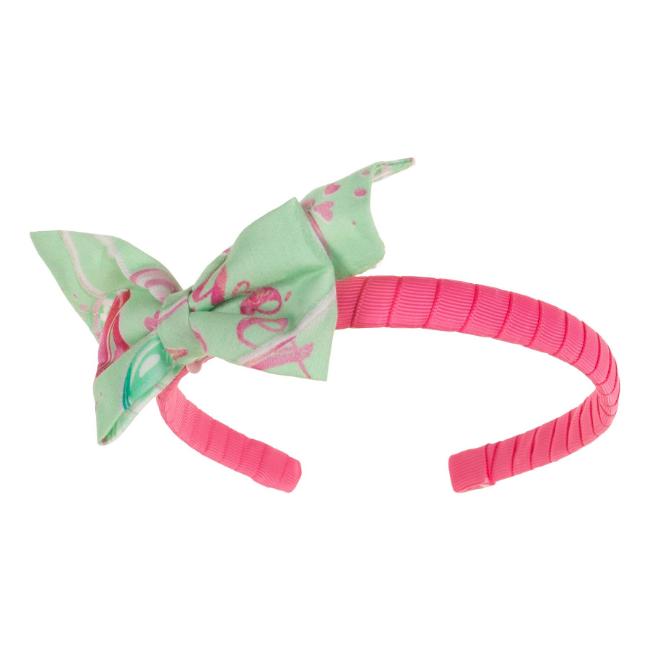 Picture of Daga Girls More Sugar Bow Headband - Fucsia Pink Green