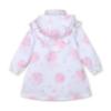 Picture of PRE ORDER A Dee Heavenly Hydrangea Celine Print Frill Jacket - Bright White