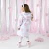 Picture of PRE ORDER A Dee Heavenly Hydrangea Celine Print Frill Jacket - Bright White