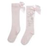 Picture of A Dee Heavenly Hydrangea Charleigh Bow Knee High Socks - Pink Blossom