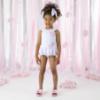 Picture of PRE ORDER A Dee Heavenly Hydrangea Oceana Frill Swimsuit - Bright White