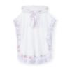 Picture of A Dee Heavenly Hydrangea Bubbles Frill Poncho - Bright White