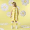 Picture of A Dee Daisy Dreamer Dottie Daisy Print A Line Dress - Daisy Yellow