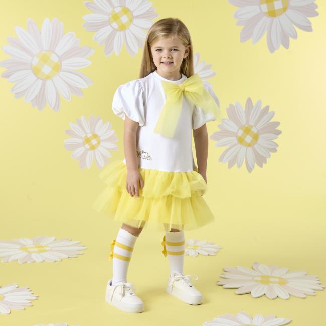 Picture of PRE ORDER A Dee Daisy Dreamer Tulle Party Dress - Daisy Yellow 