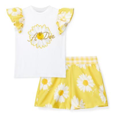 Picture of A Dee Daisy Dreamer Dorothea Daisy Short Set X 2 - Bright White 