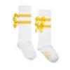 Picture of A Dee Daisy Dreamer Dawn Double Bow Knee High Socks - Bright White