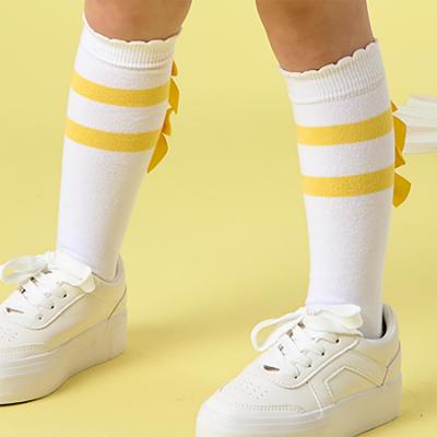 Picture of A Dee Daisy Dreamer Dawn Double Bow Knee High Socks - Bright White