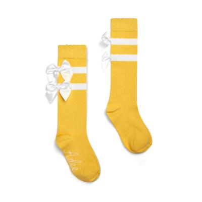 Picture of A Dee Daisy Dreamer Dawn Double Bow Knee High Socks - Daisy Yellow