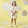 Picture of A Dee Daisy Dreamer Bubbles Frill Poncho - Daisy Yellow