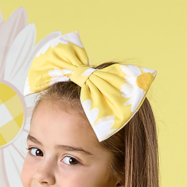 Picture of PRE ORDER A Dee Daisy Dreamer Delores Daisy Print Bow Hairclip - Daisy Yellow