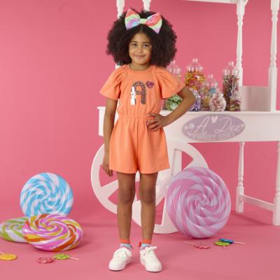 Picture of A Dee Lollipop Love Darcy Sweat Playsuit - Coraline