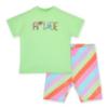 Picture of PRE ORDER A Dee Lollipop Love Ellie Cycling Short Set X 2 - Tropical Green