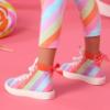 Picture of A Dee Jazzy Lollipop Love Print High Top Canvas Trainers - Coraline