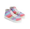 Picture of A Dee Jazzy Lollipop Love Print High Top Canvas Trainers - Coraline