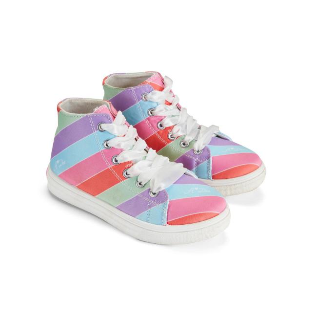 Picture of PRE ORDER A Dee Jazzy Lollipop Love Print High Top Canvas Trainers - Coraline