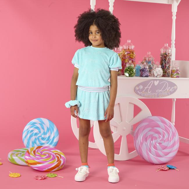 Picture of A Dee Lollipop Love Trixie Skirt Set - Turquoise