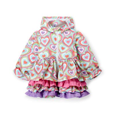 Picture of A Dee Pop Hearts Emelye Heart Print Jacket - Pink Gloss