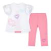 Picture of A Dee Pop Hearts Ella Heart Legging Set X 2 - Bright White