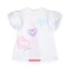 Picture of PRE ORDER A Dee Pop Hearts Ella Heart Legging Set X 2 - Bright White