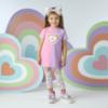 Picture of PRE ORDER A Dee Pop Hearts Erin Colourblock Legging Set X 2 - Pink Gloss