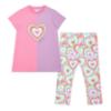 Picture of PRE ORDER A Dee Pop Hearts Erin Colourblock Legging Set X 2 - Pink Gloss