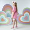 Picture of PRE ORDER A Dee Pop Hearts Ellie Cycling Short Set X 2 - Pink Gloss