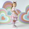 Picture of A Dee Pop Hearts Evita Heart Print Skirt Set X 2 - Bright White