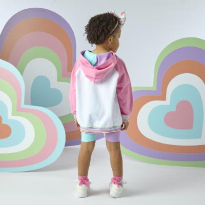 Picture of A Dee Pop Hearts Eloise Hoody Cycling Set X 2 - Bright White