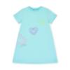 Picture of A Dee Pop Hearts Evangeline Heart T-shirt Dress - Turquoise