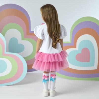 Picture of A Dee Pop Hearts Tulle Party Dress - Pink Gloss 