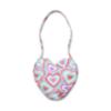 Picture of A Dee Pop Hearts Etta Heart Shape Handbag - Pink Gloss