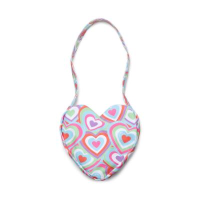 Picture of A Dee Pop Hearts Etta Heart Shape Handbag - Pink Gloss