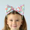 Picture of A Dee Pop Hearts Emily Heart Print Bow Headband - Pink Gloss